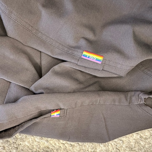 Figs Women's Gray Pride Rafaela scrub Top - Picture 3 of 3